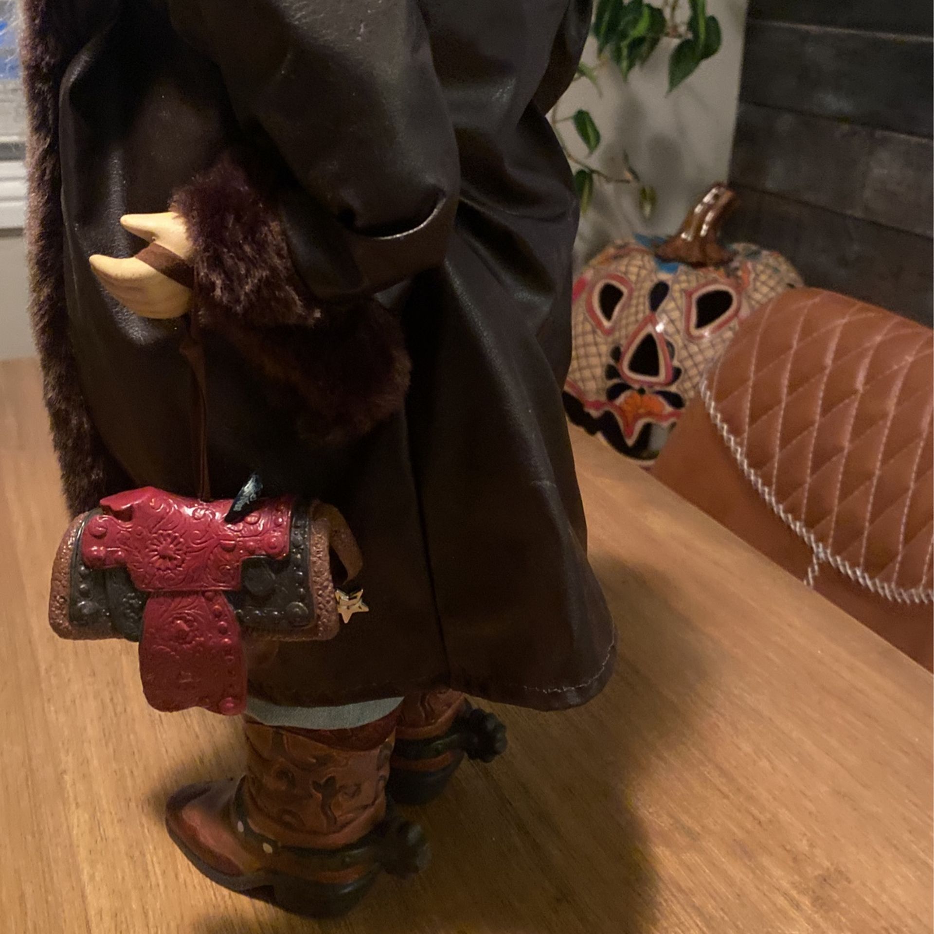 Cowboy Santa Figurine
