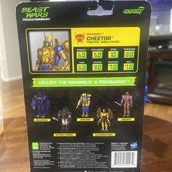Super7 Transformers Beast Wars 2023 CHEETOR 4" ReAction Action Figure