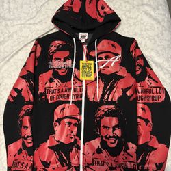 Asaali Cartel Zip Up - (Red/Black)