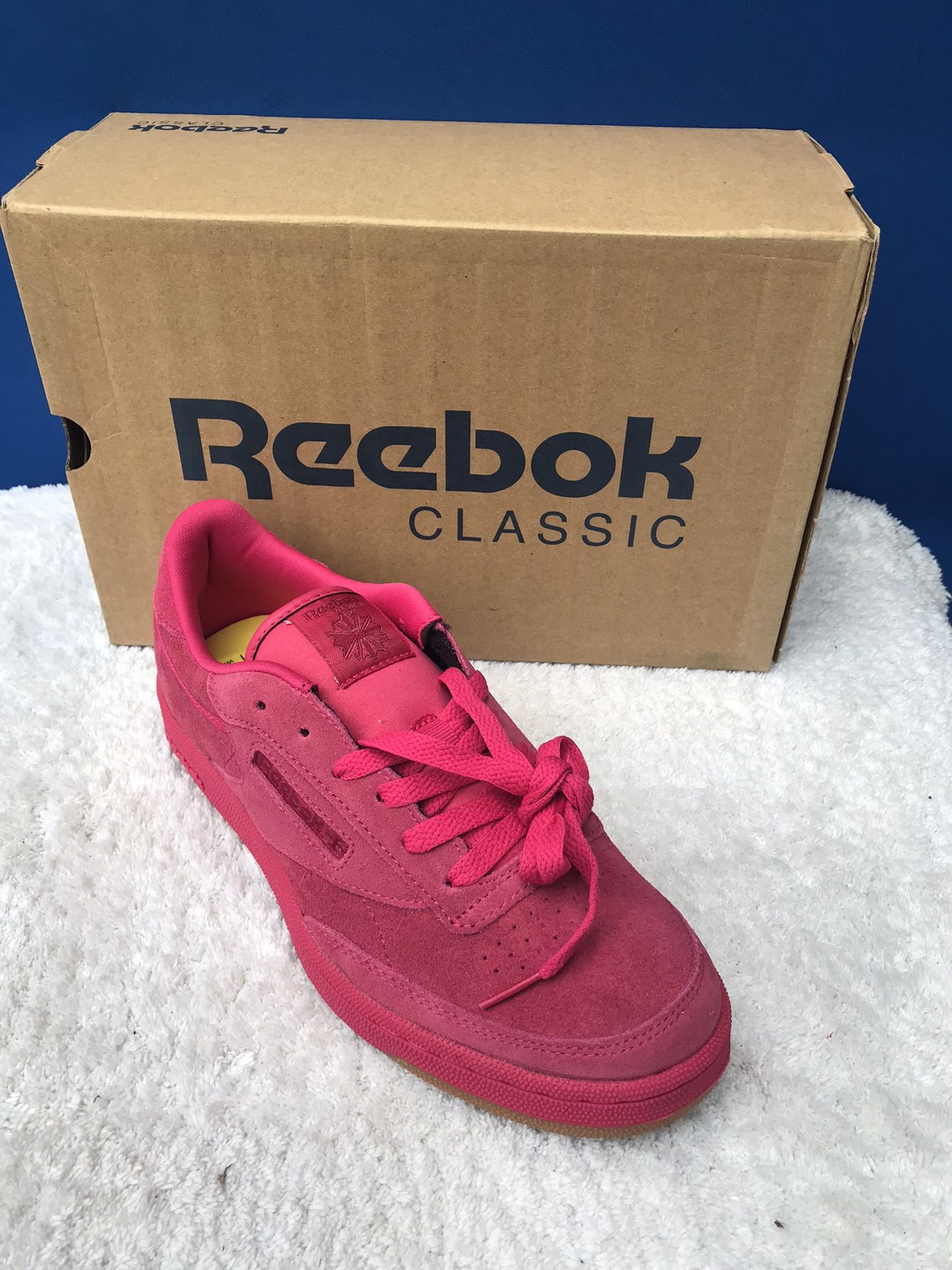 Reebok Ortholite Classic Pink Suede Athletic Sneakers