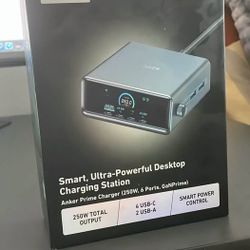 Anker Prime 250W 6-Port GaN Desktop Charging Station