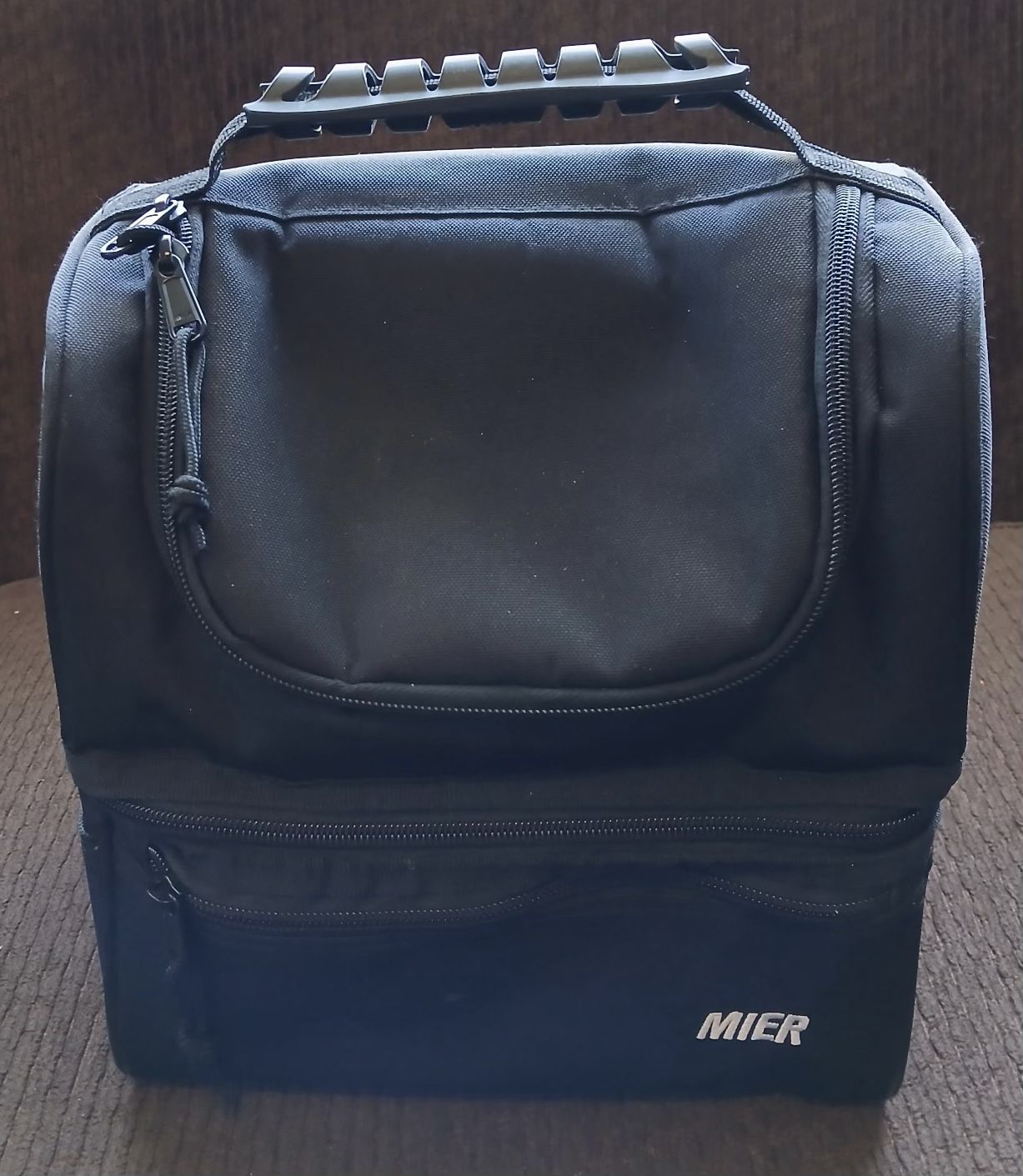 Mier Adult Large Insulated Lunch Box Bag - Black
