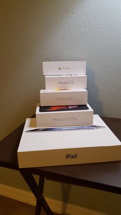 Apple products empty boxes all or pick. $100 or $25 one iPhone / iPad