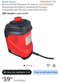 Electric Drill bit sharpener