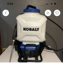 Kobalt Back Sprayer Battery Powered 