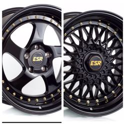 ESR Rim 18" fit 5x114 5x120 5x100 ( only 50 down payment/ no CREDIT CHECK)