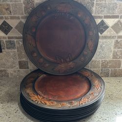 Brown Fall Chargers Set