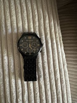 Wittnauer WN3110 Men’s Chronograph Watch – Black Stainless Steel