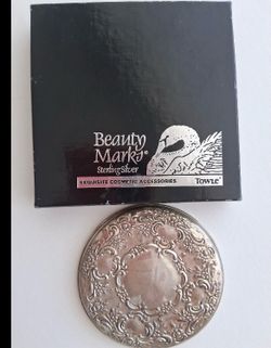 Vintage sterling silver mirror, ice bucket