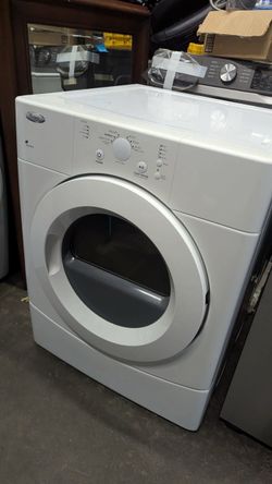 White electric dryer