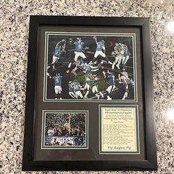 Eagles vs Patriots Super Bowl LII Plaque 