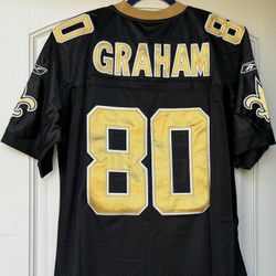 XL + 2XL - SAINTS #80 JIMMY GRAHAM REEB0K JERSEYS