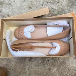 Brand New Nude Flats Size 7