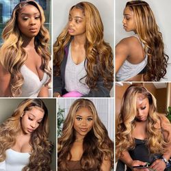 13x4 Highlight Ombre Body Wave Lace Front
Human Hair Wig 13x6 360 Honey Blonde Colored
HD Lace Frontal Wigs For Women Human Hair