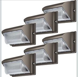 LED Wall Pack Lights Outdoor Dusk to Dawn Photocell 800W Eqv Bright 18000LM LED Exterior Buildings Security Lighting 5000K 120W LED Flood Wall Light 1