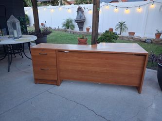COMPUTER DESK AND FILE CABINET