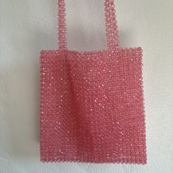 Y2K Beaded Pink Purse