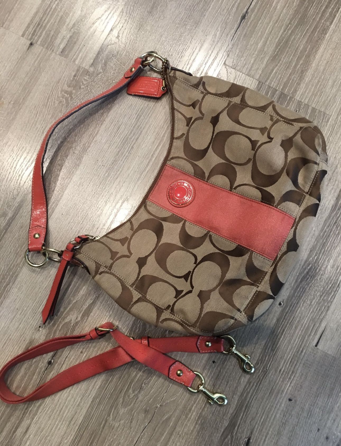Authentic Coral Coach Bag!