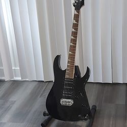 Ibanez Guitar With Marshall Amp