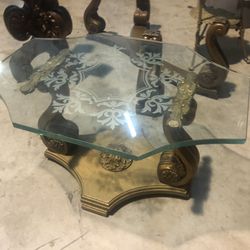 Antique Tables _ Multiple _ Glass top included