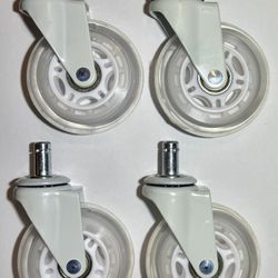3" Ice Swivel Caster 3/8” Stem (Set of 4)