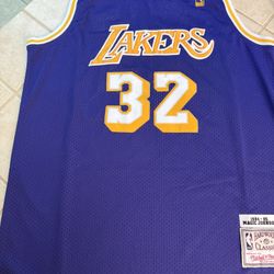 Magic Johnson Lakers Jersey
