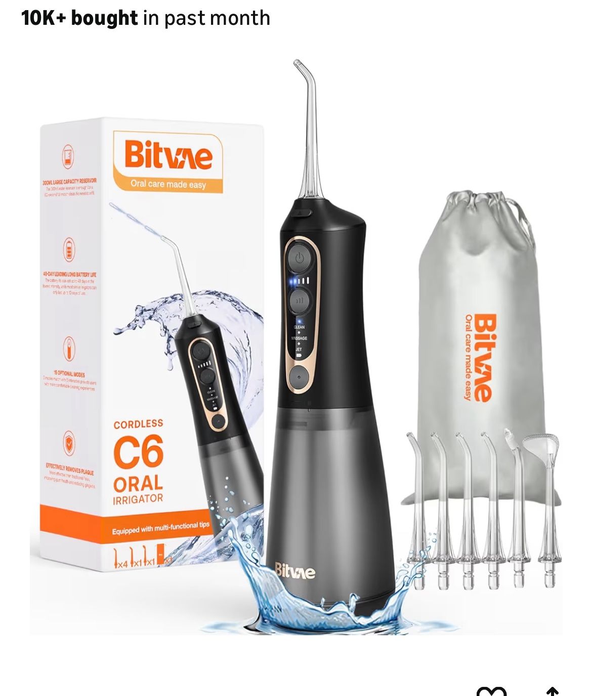Bitvae C6 Water Dental Flosser for Teeth Pick