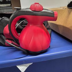 Scunci Steamer Ss-1000 Hand Held Steam Cleaner W/ Attachments & Carry Bag
