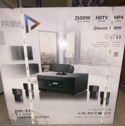 Primus PM-31 5.1 Home Theater Speaker System 2500W Bluetooth HDMI MP4 Black