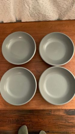 Soup bowls (4) stoneware By Calvin Klein in Gray