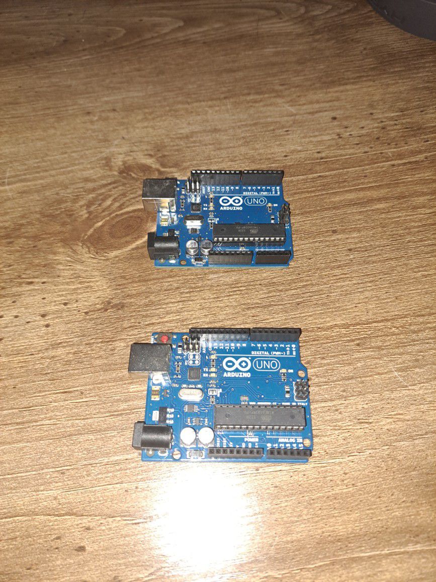 Two Arduino Uno Microcontroller Boards (Brand New)