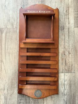 Thomas Kinkade Simpler Times wooden perpetual calendar display.