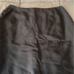 Black Office Skirt