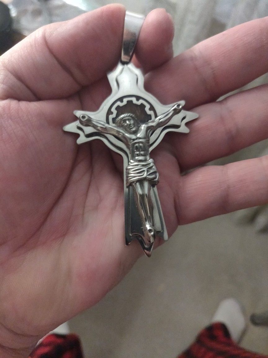 Large Stainless Steel Cross