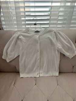Womens short sleeves cardigan