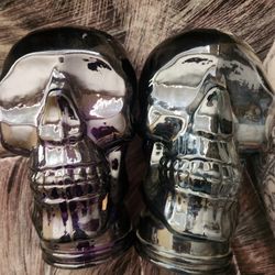 Solid Glass Decorative Skulls "These are thick glass "