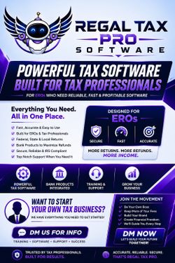 Professional Tax Software for EROs & Future Tax Business Owners!