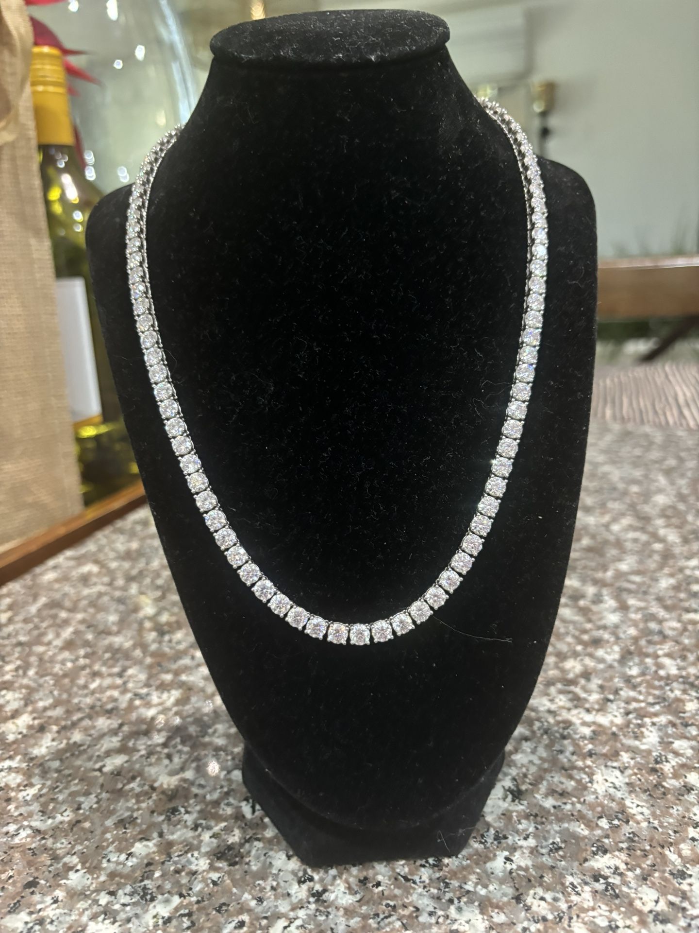 Diamond Test Approved Moissanite 5MM Tennis Necklace
