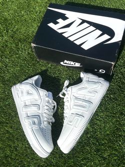 White Nike CPFM Air Force 1s