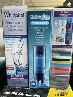 New Whirlpool Refrigerator Replacement Water Filters
