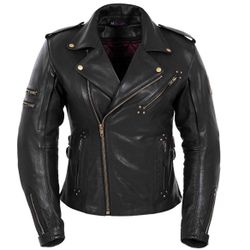 Porkerun Marilyn Black Leather Jacket