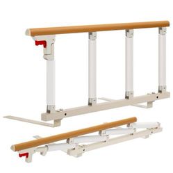 “New”Bedrail For Elderly Safety (Foldable Grab Bar,adjustable)(wood Color)retail$79