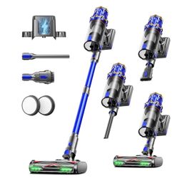 Cordless Vacuum Cleaner, Upgraded 650W 60KPA 70Mins Vacuum Cleaners