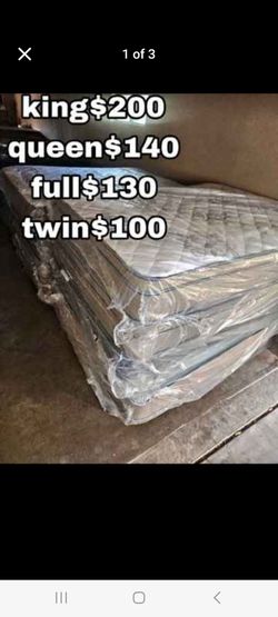 Mattress sets plush pillow top