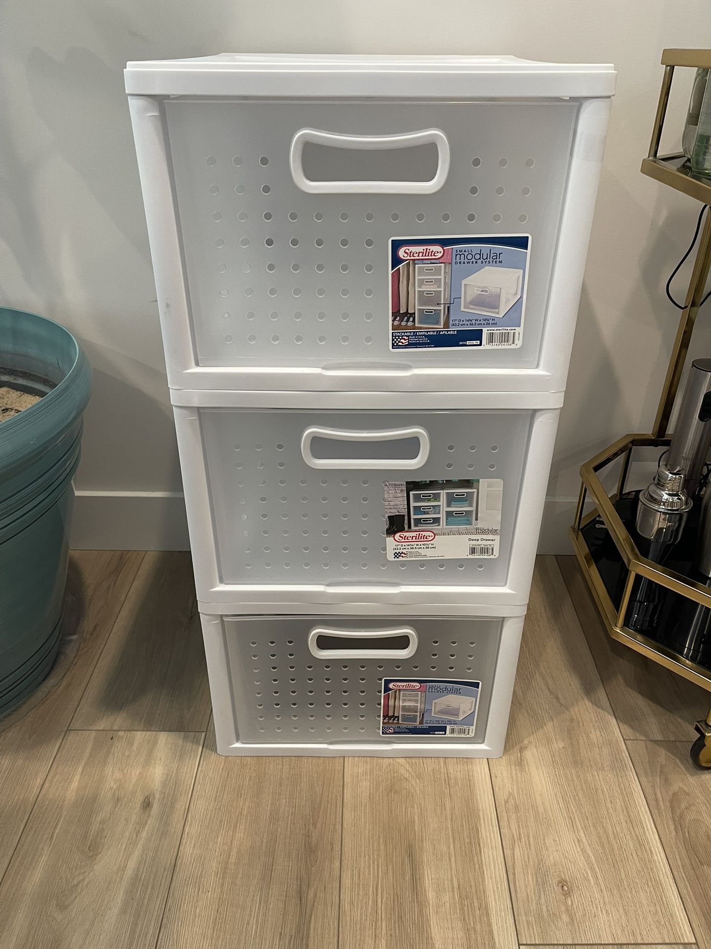 Sterilite Plastic Drawers