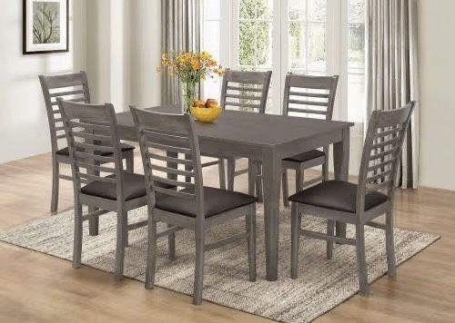 🇺🇸 NEW!! GREY OR BROWN Still In BOX Dining sets 7pc Delivery available