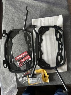 Xitomer Pannier Racks Side Carrier Fit for Tenere 700 XTZ-2024 Compatible with GIVI Side Case for sw-motech Side Box Hole for Hepco & Becker M
