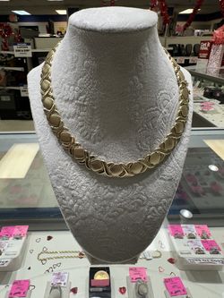 14k Link Necklace FCP2229