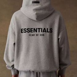 Authentic ESSENTIALS Dark Oatmeal Hoodie
