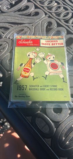 1957 Schafer and luck strike baseball guide